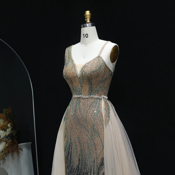 Vestido de Festa Longo Ocean em Cristais