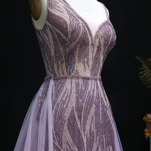 Vestido de Festa Longo Ocean em Cristais