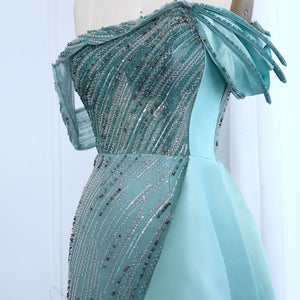 Vestido de Festa Longo Elegante em Riscas