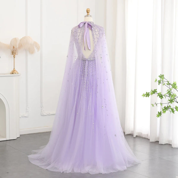 Vestido de Festa Maxi Luxo em Tecido Fluído Cravejado em Cristais - Modelo Especial