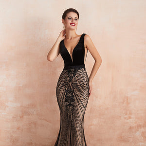 Vestido de Festa Luxo em Cetim Decorado com Cristais (Pronta Entrega)