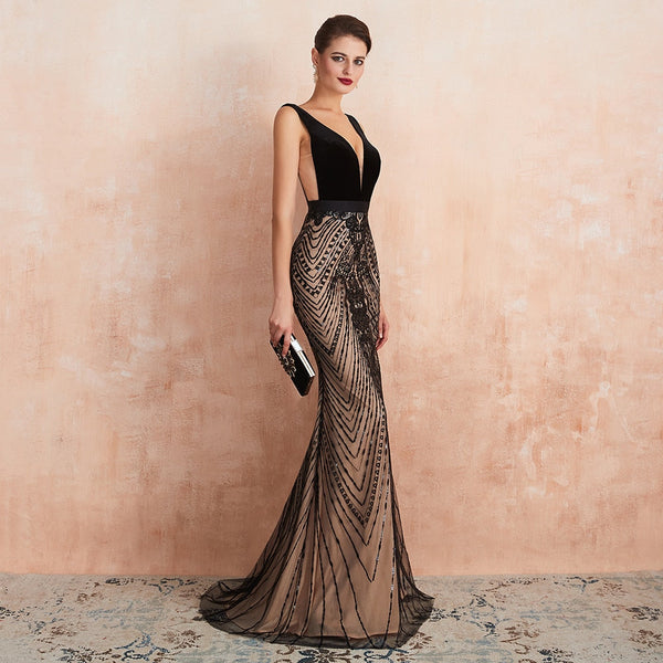 Vestido de Festa Luxo em Cetim Decorado com Cristais (Pronta Entrega)