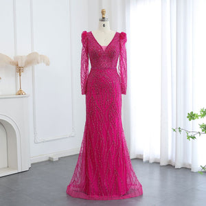 Vestido de Festa com Riscas em Cristais Ilusões