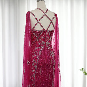Vestido de Festa Longo Luxo Cravejado em Cristais com Alças Cruzadas