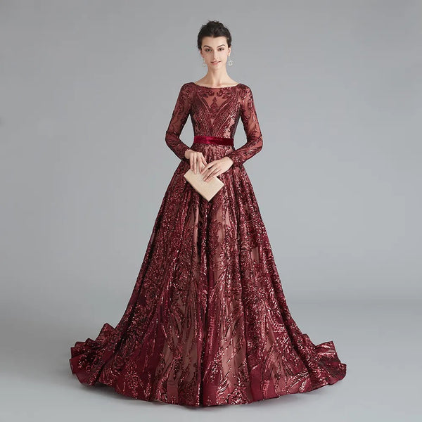 Vestido de Festa Elegante Longo Verde Escuro - (Pronta Entrega)
