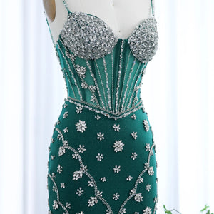 Vestido de Festa Longo Sereia Urbana Verde Esmeralda