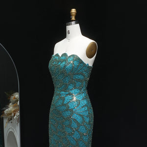 Vestido de Festa Luxo Sereia Scales