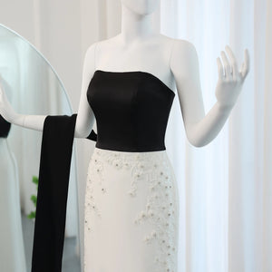 Vestido de Festa com Capa Flutuante Longo - Modelo Especial