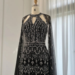 Vestido de Festa Sereia Luxo Todo Cravejado em Pedrarias