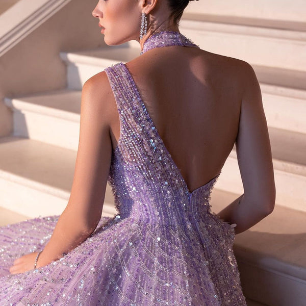Vestido de Festa Luxo Clássico em Estilo Romântico - Modelo Especial (Pronta Entrega)