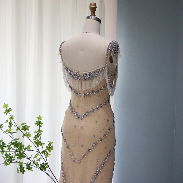 Vestido de Festa Cristal Luxuria Longo em Renda - Modelo Especial