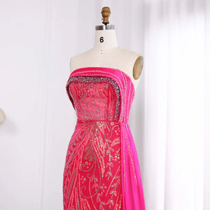 Vestido de Festa Elegante Longo Slit com Pedrarias