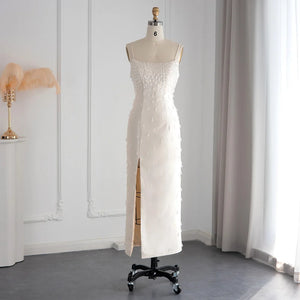 Vestido de Festa Charmoso com Alças Finas e Brilho
