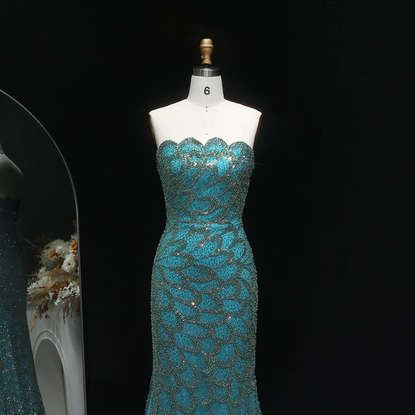 Vestido de Festa Luxo Sereia Scales