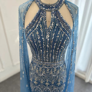 Vestido de Festa Sereia Luxo Todo Cravejado em Pedrarias