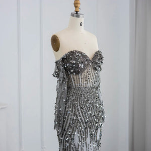 Vestido de Festa Longo Riscos Brilho - Modelo Especial
