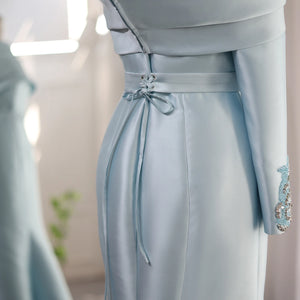 Vestido de Festa Longo Plissado Charmoso
