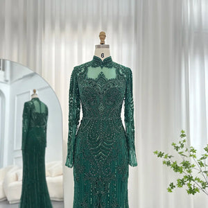 Vestido de Festa Longo Charmoso com Manga Longa e Brilho - Modelo Especial