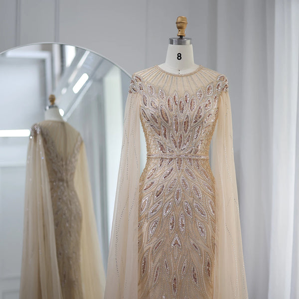 Vestido de Festa Moderno Brilho e Manga em Renda - Modelo Especial