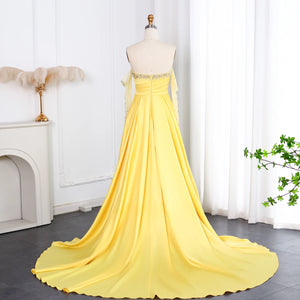 Vestido de Festa Luxo Golden Age Decorado em Cristais e Pérolas