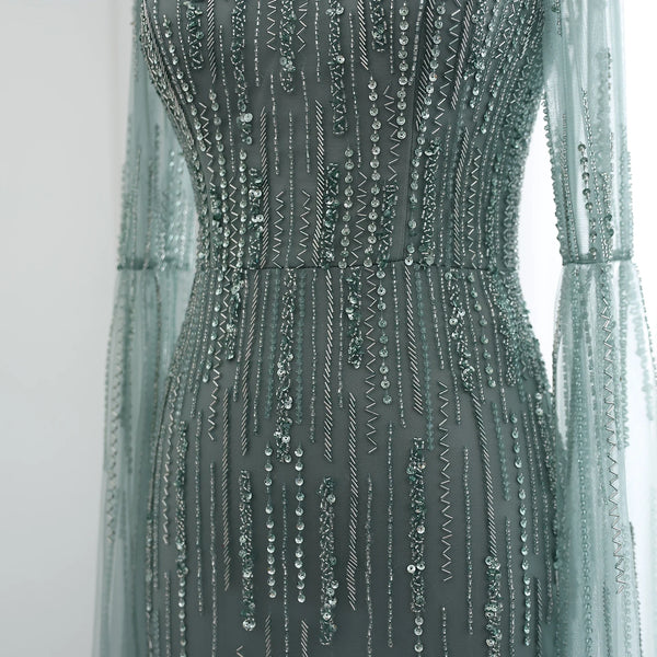 Vestido de Festa Longo Vienne em Renda e Brilho