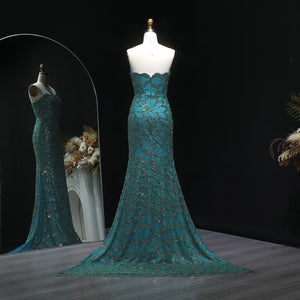 Vestido de Festa Luxo Sereia Scales
