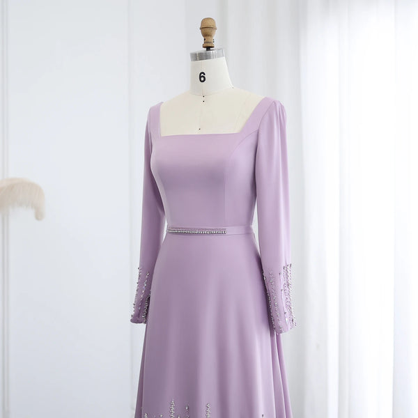 Vestido de Festa Luxo Celestial Lavanda