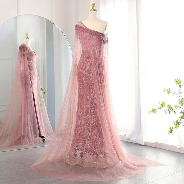 Vestido de Festa Elegante em Renda e Brilho Rosa - Modelo Especial