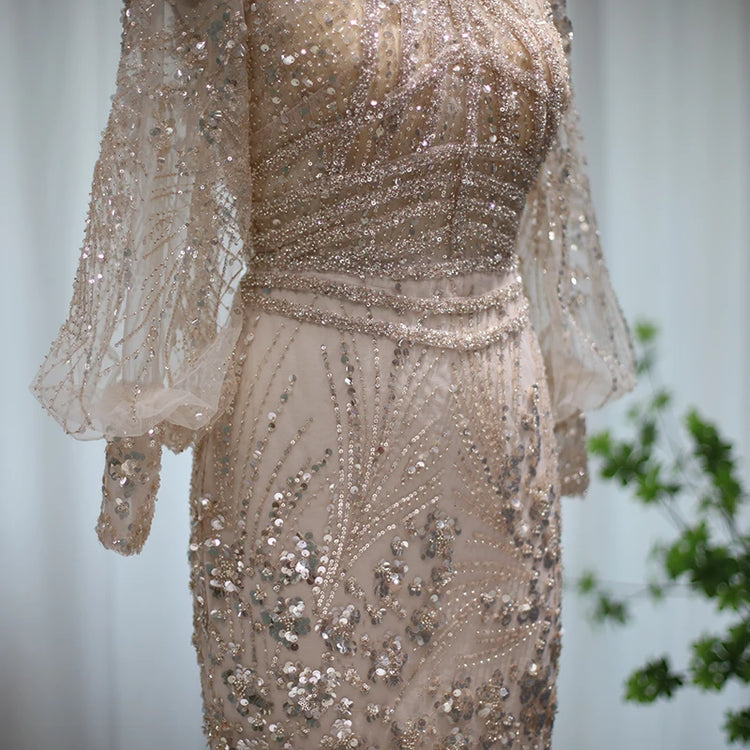 Vestido de Festa Longo Imperial Luxo com Brilho - Modelo Especial