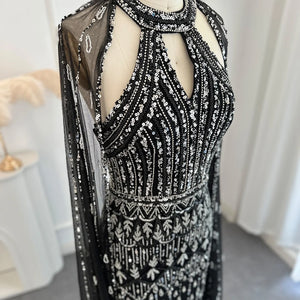 Vestido de Festa Sereia Luxo Todo Cravejado em Pedrarias