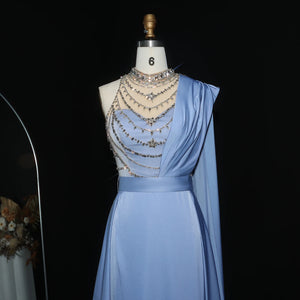 Vestido de Festa Luxo em Cetim e Jóias