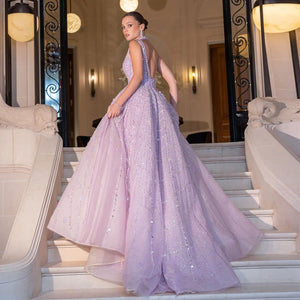 Vestido de Festa Luxo Clássico em Estilo Romântico - Modelo Especial (Pronta Entrega)