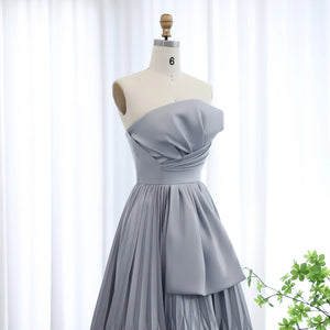 Vestido de Festa Longo Encantador em Tule com Cristais