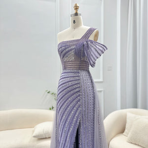 Vestido de Festa Luxo Decorado em Pedraria com Detalhe Bow