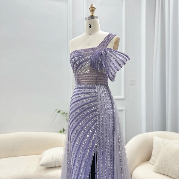 Vestido de Festa Luxo Decorado em Pedraria com Detalhe Bow