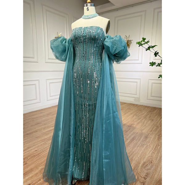 Vestido de Festa Longo com Manga Bufante - Modelo Especial