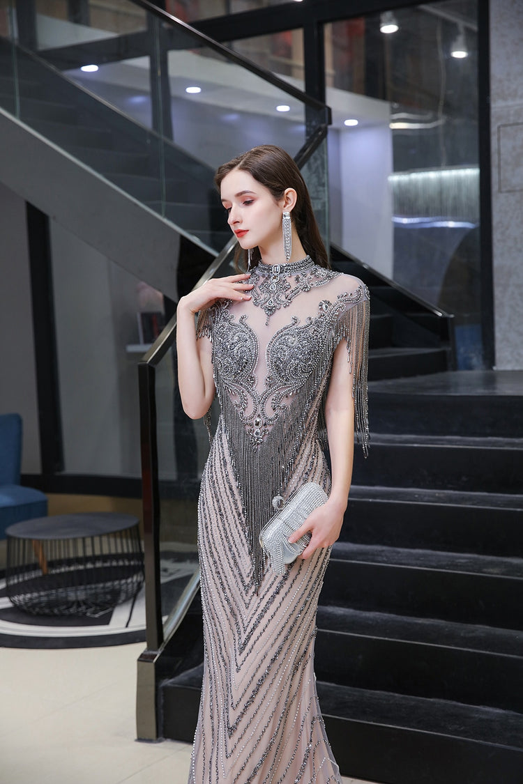 Vestido de Festa com Luxo Elegante Cristal - Modelo Especial