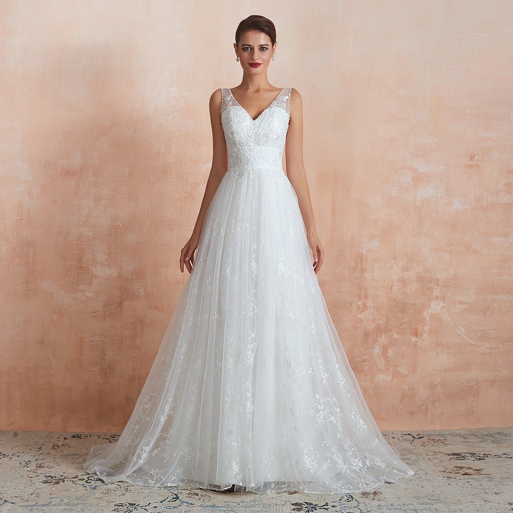 Vestido de noiva deals com tule brilhoso