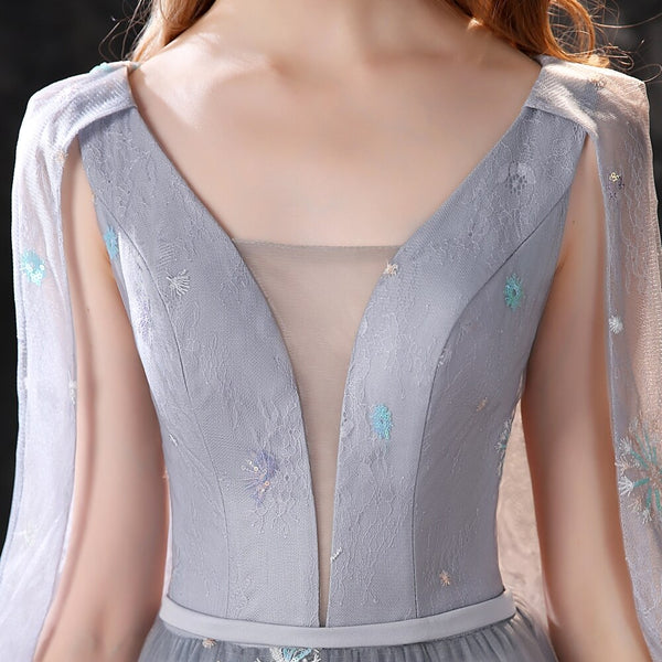 Vestido de Festa Longo Luxo com Detalhes Estrelas Bordadas - Modelo Especial