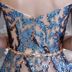 Vestido de Festa Longo Brilho Multicolor (Pronta Entrega)