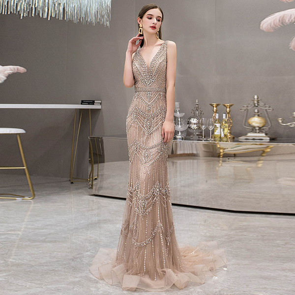 Vestido de Festa Longo Cristal Luxo - Modelo Especial
