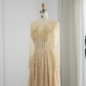 Vestido de Festa Longo Dourado Luxo - Modelo Especial