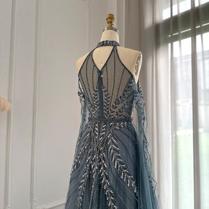 Vestido de Festa Longo Noite Estrelada em Cristais - Modelo Especial