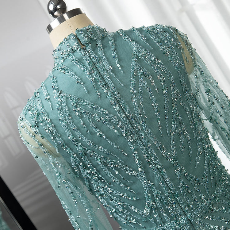Vestido de Festa Luxo Clássico Todo Detalhado em Brilho - Modelo Especial