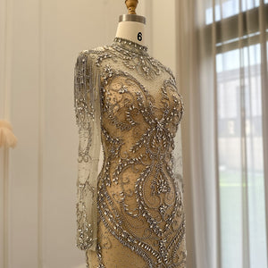 Vestido de Festa Longo com Plumas Imperial - Modelo Especial
