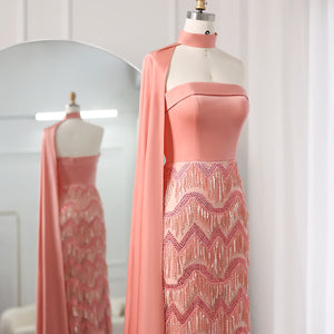 Vestido de Festa Rosa Ondas Brilho - Modelo Especial