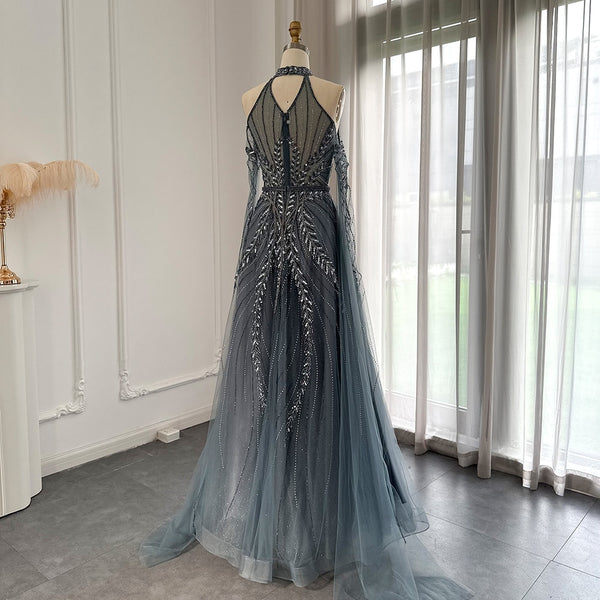Vestido de Festa Longo Noite Estrelada em Cristais - Modelo Especial