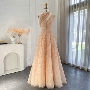 Vestido de Festa Luxo Clássico em Estilo Romântico - Modelo Especial