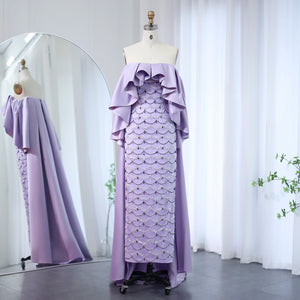 Vestido de Festa Longo com Capa Volume - Modelo Especial