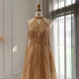 Vestido de Festa Longo Noite Estrelada em Cristais - Modelo Especial